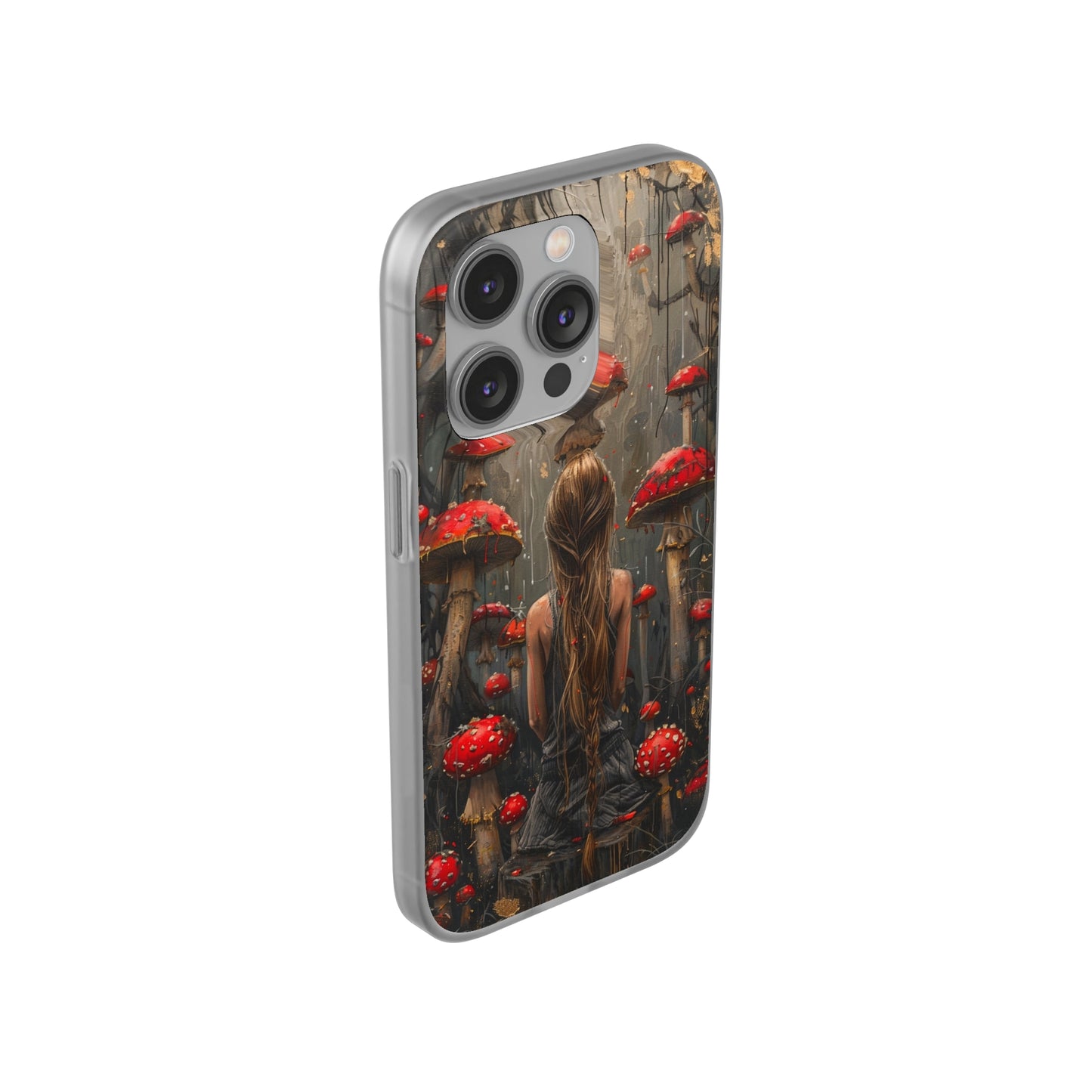 iPhone Flexi Case - Red Mushroom Girl