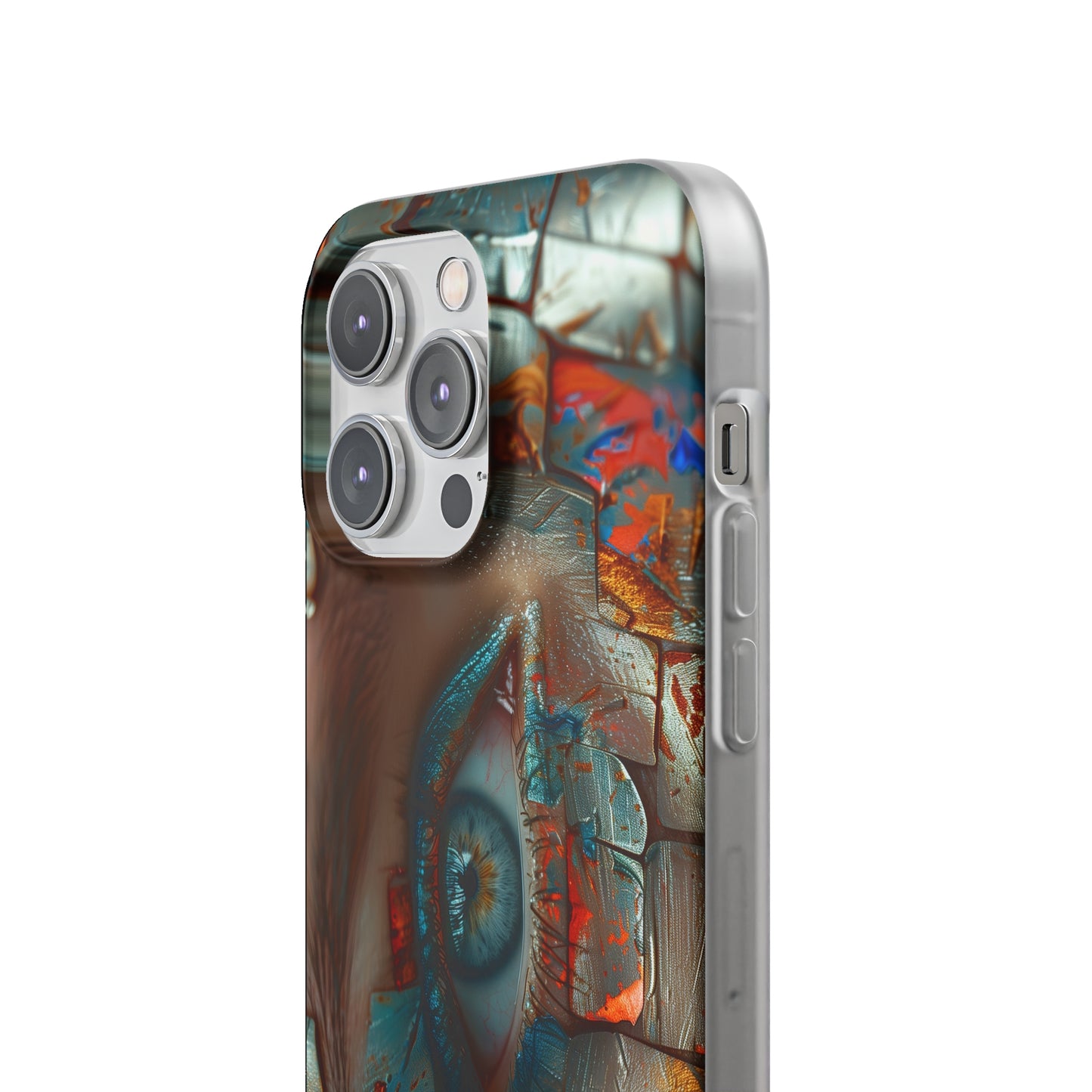 iPhone Flexi Case - Blue Eyed Woman Metal Scales