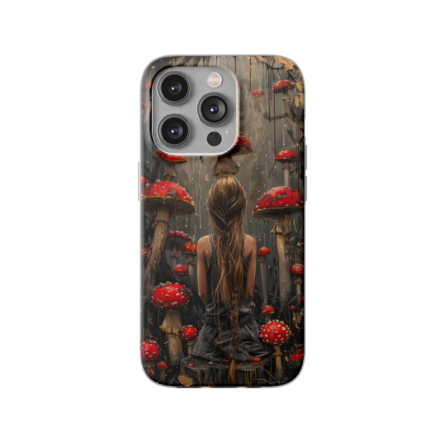 iPhone Flexi Case - Red Mushroom Girl