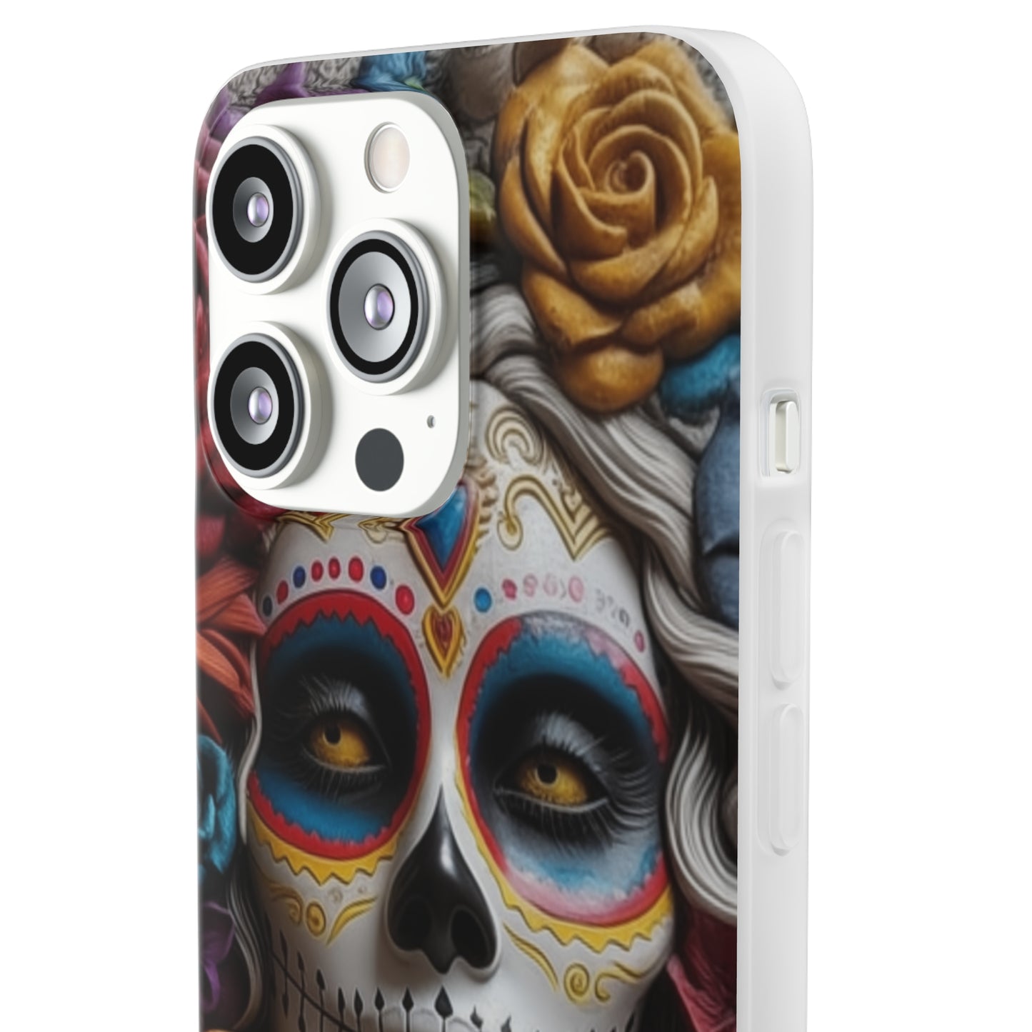 iPhone Flexi Case - Dia De Los Muertos Clay Art