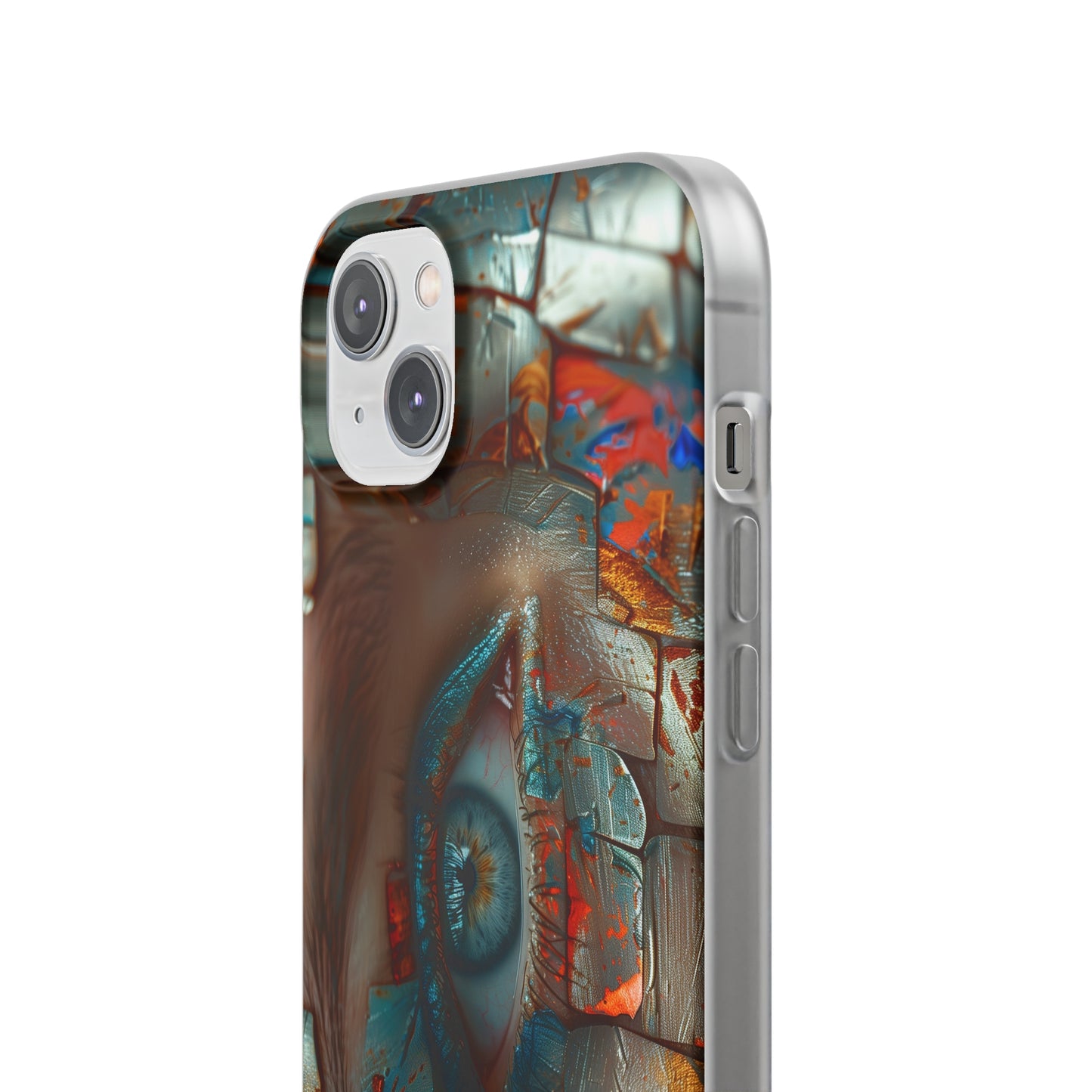 iPhone Flexi Case - Blue Eyed Woman Metal Scales