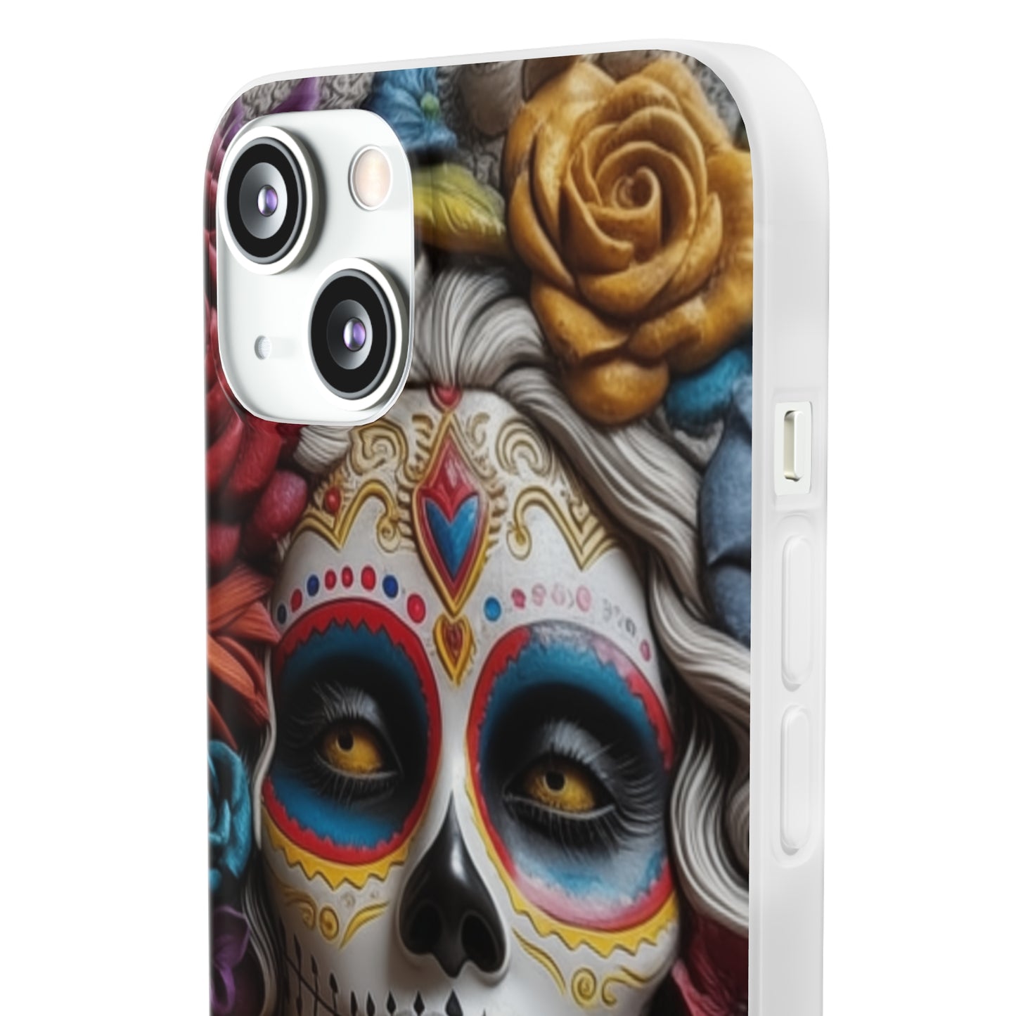 iPhone Flexi Case - Dia De Los Muertos Clay Art