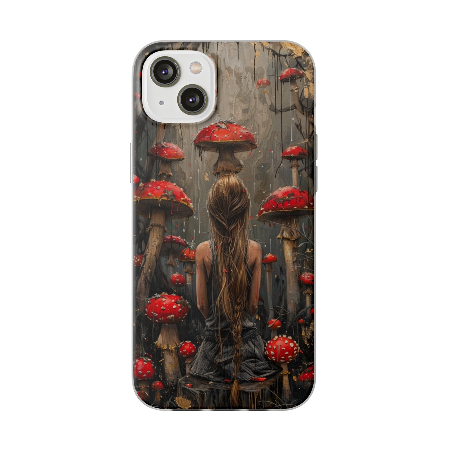 iPhone Flexi Case - Red Mushroom Girl