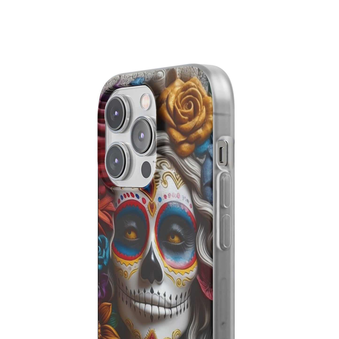 iPhone Flexi Case - Dia De Los Muertos Clay Art