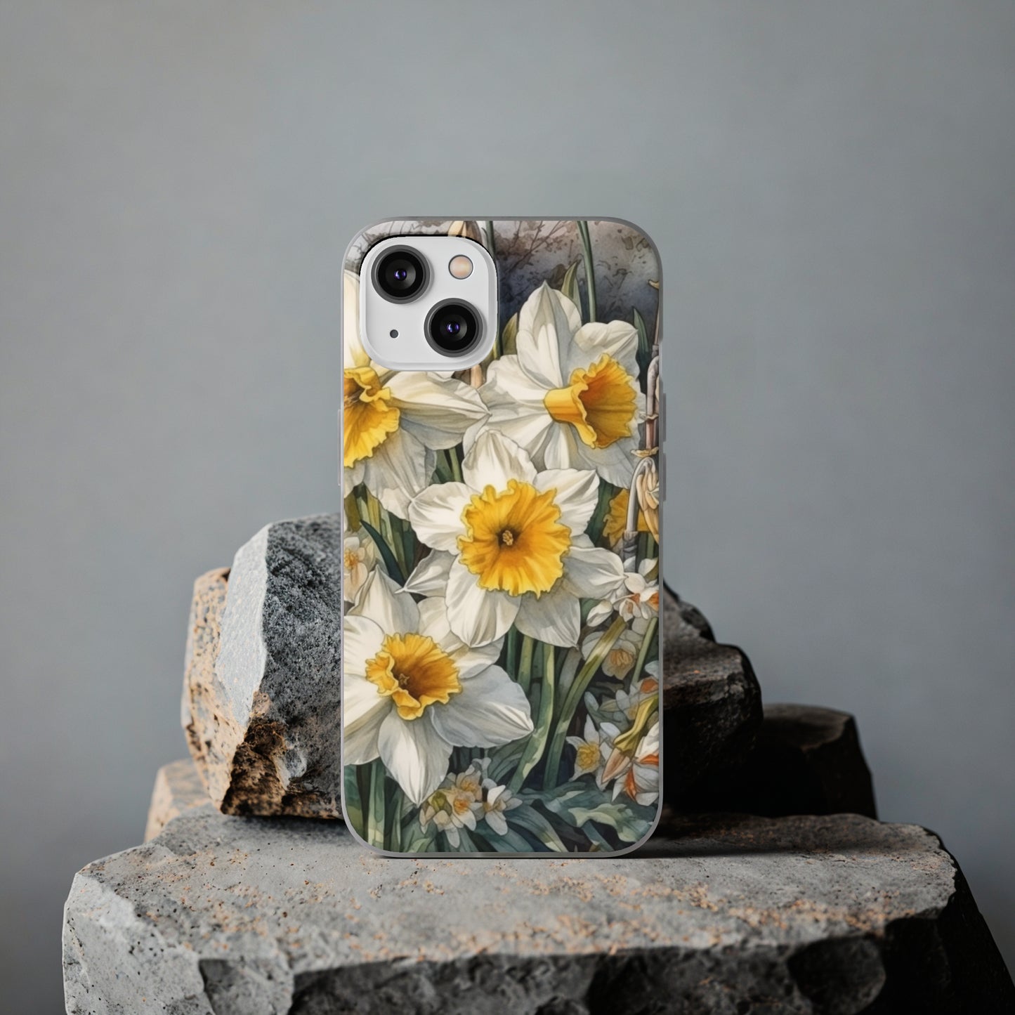 iPhone Flexi Case - Daffodil Spring Watercolor