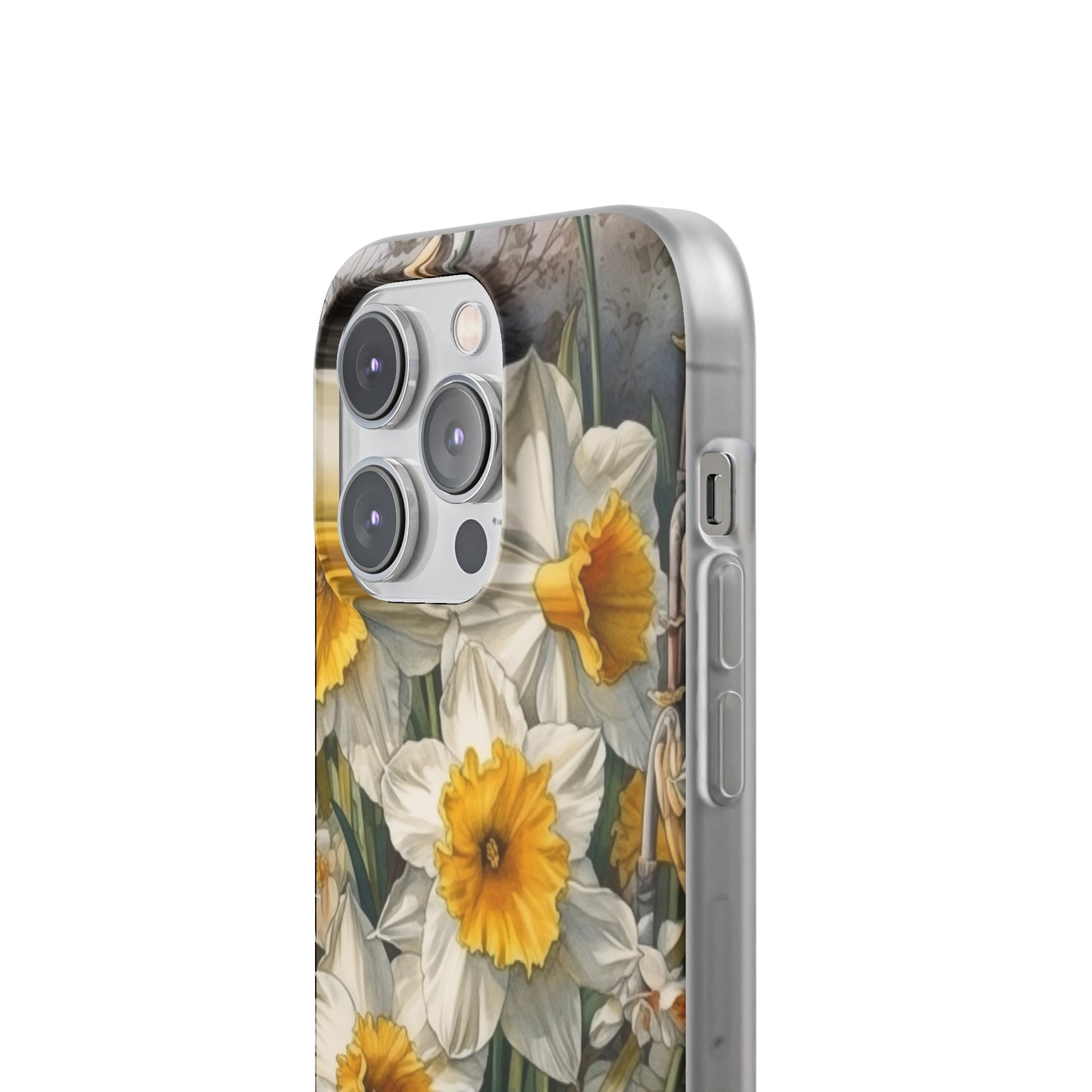 iPhone Flexi Case - Daffodil Spring Watercolor