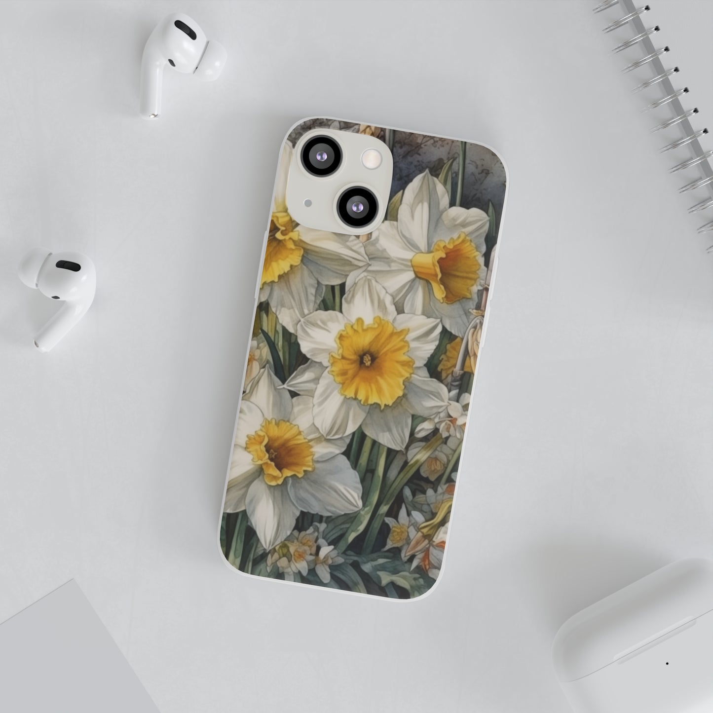 iPhone Flexi Case - Daffodil Spring Watercolor