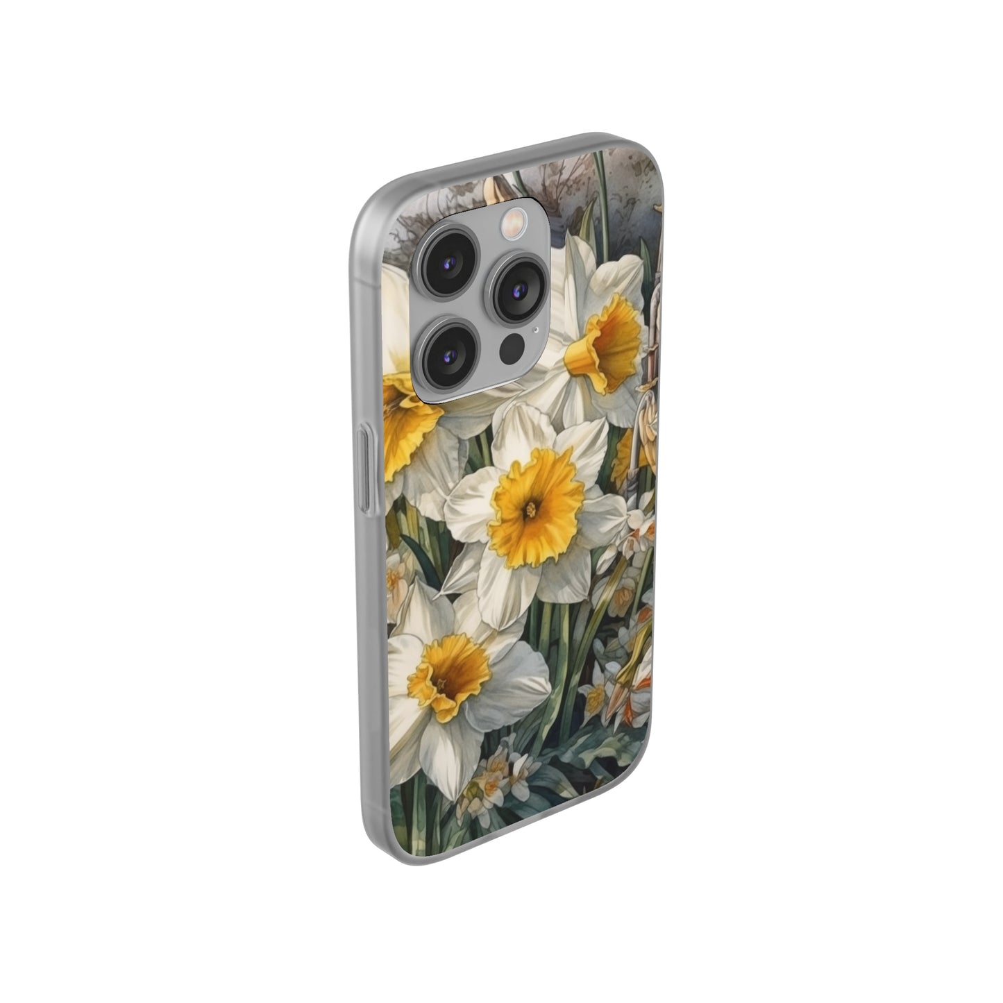 iPhone Flexi Case - Daffodil Spring Watercolor