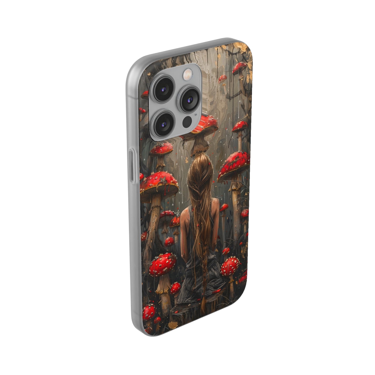iPhone Flexi Case - Red Mushroom Girl