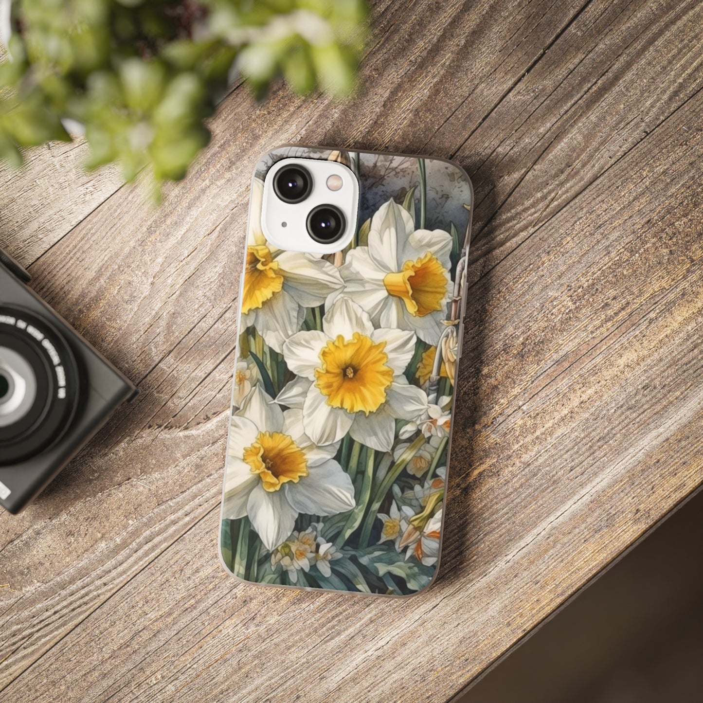 iPhone Flexi Case - Daffodil Spring Watercolor
