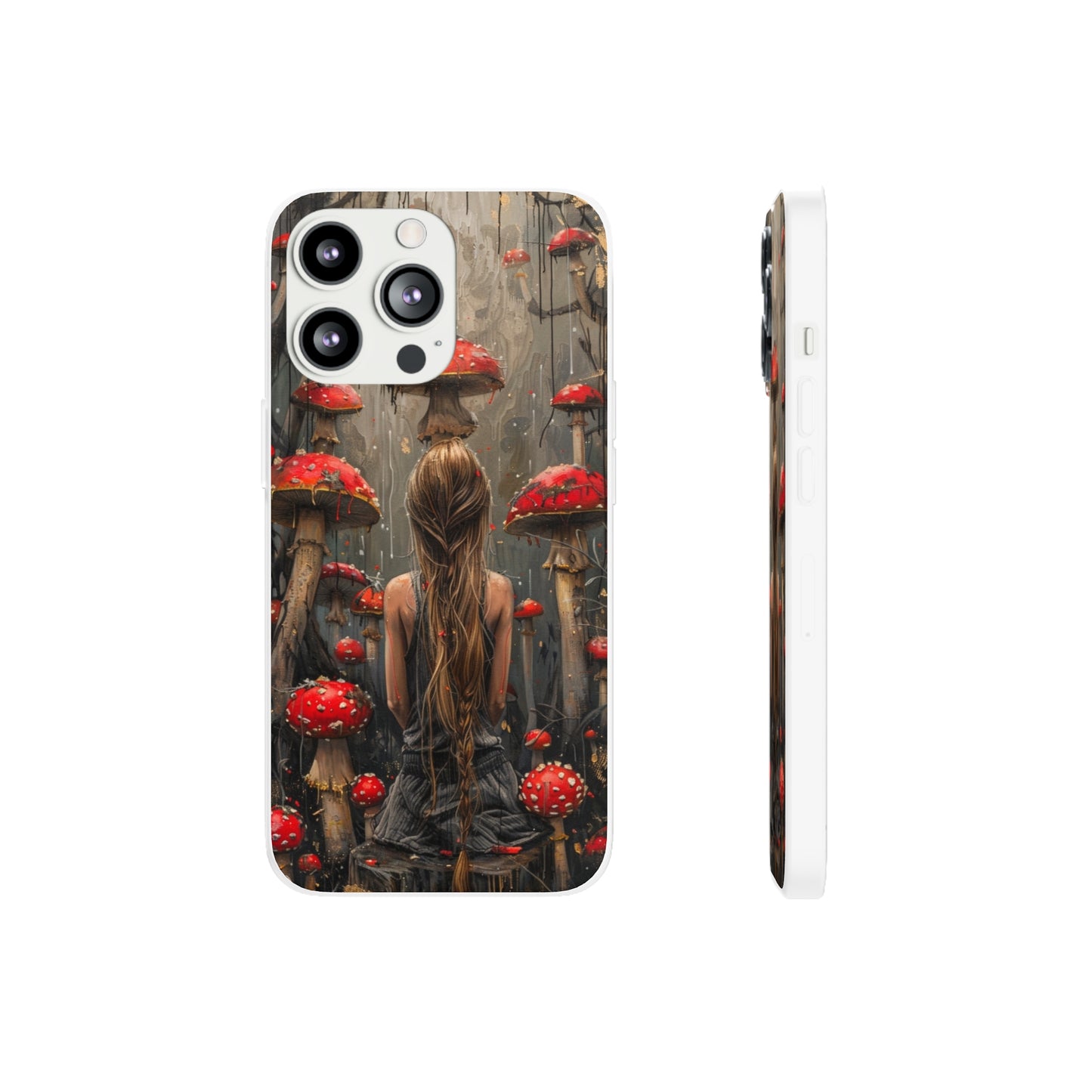 iPhone Flexi Case - Red Mushroom Girl