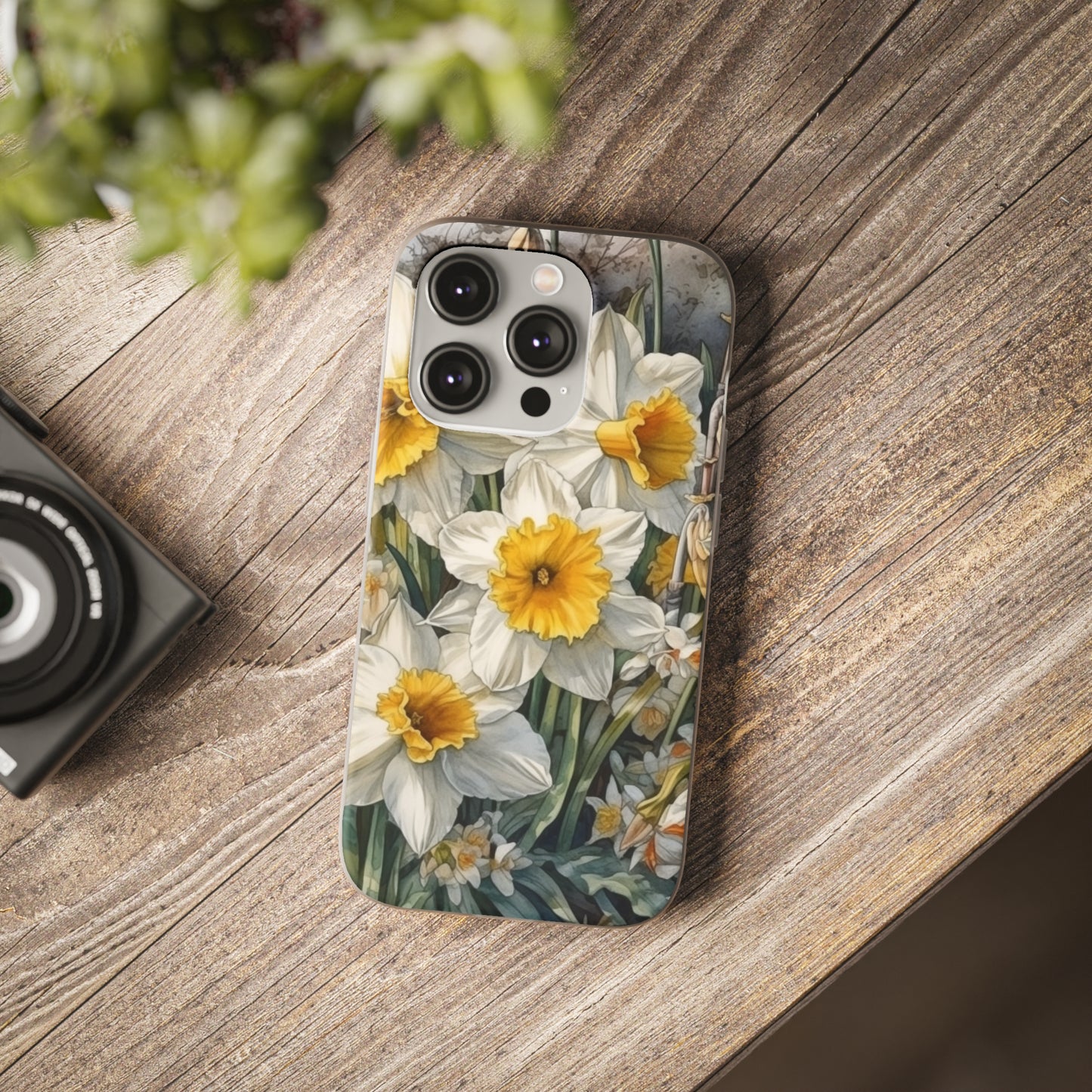 iPhone Flexi Case - Daffodil Spring Watercolor