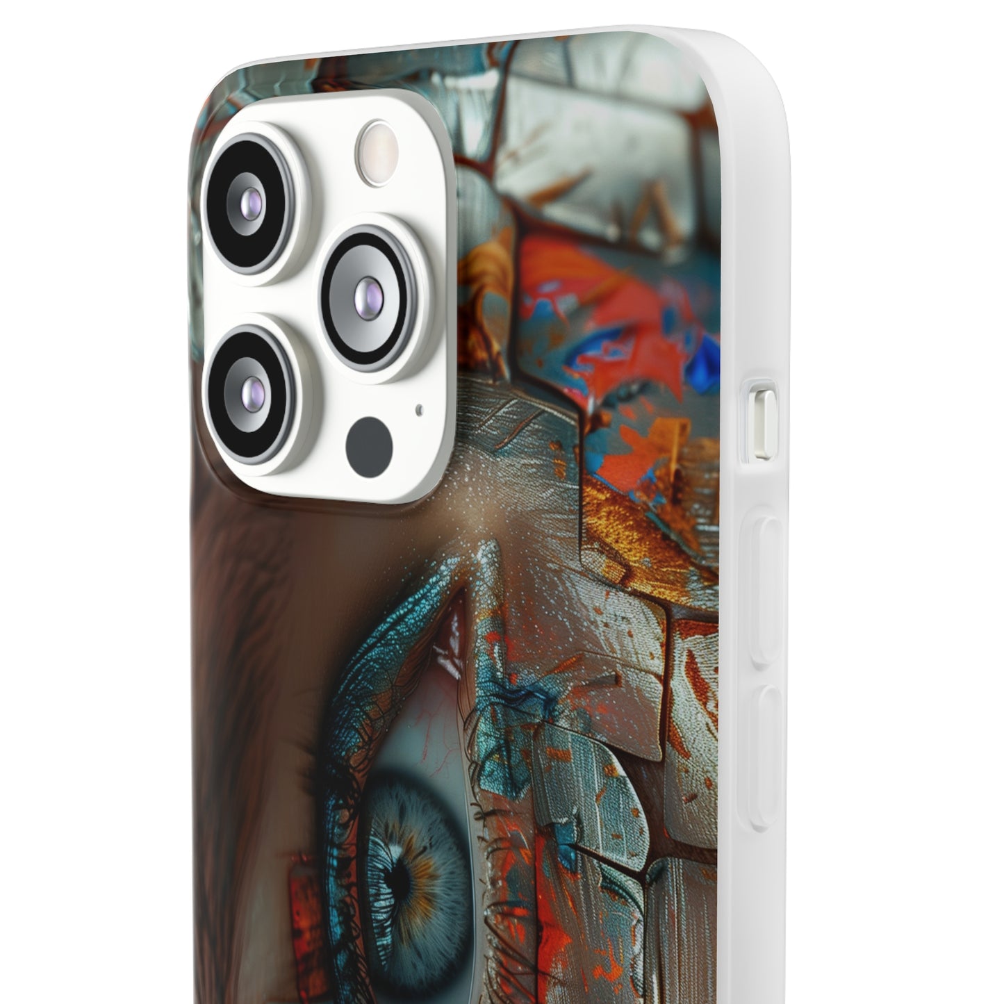 iPhone Flexi Case - Blue Eyed Woman Metal Scales