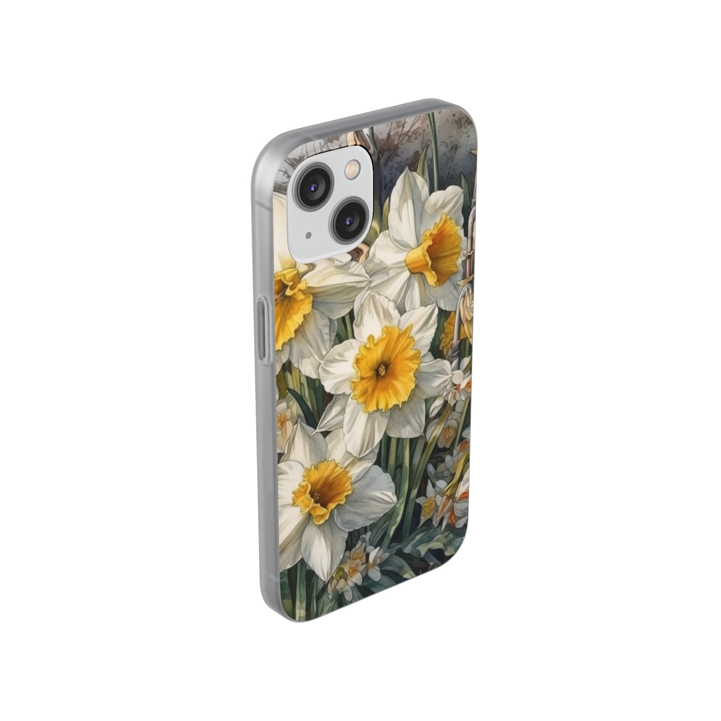 iPhone Flexi Case - Daffodil Spring Watercolor