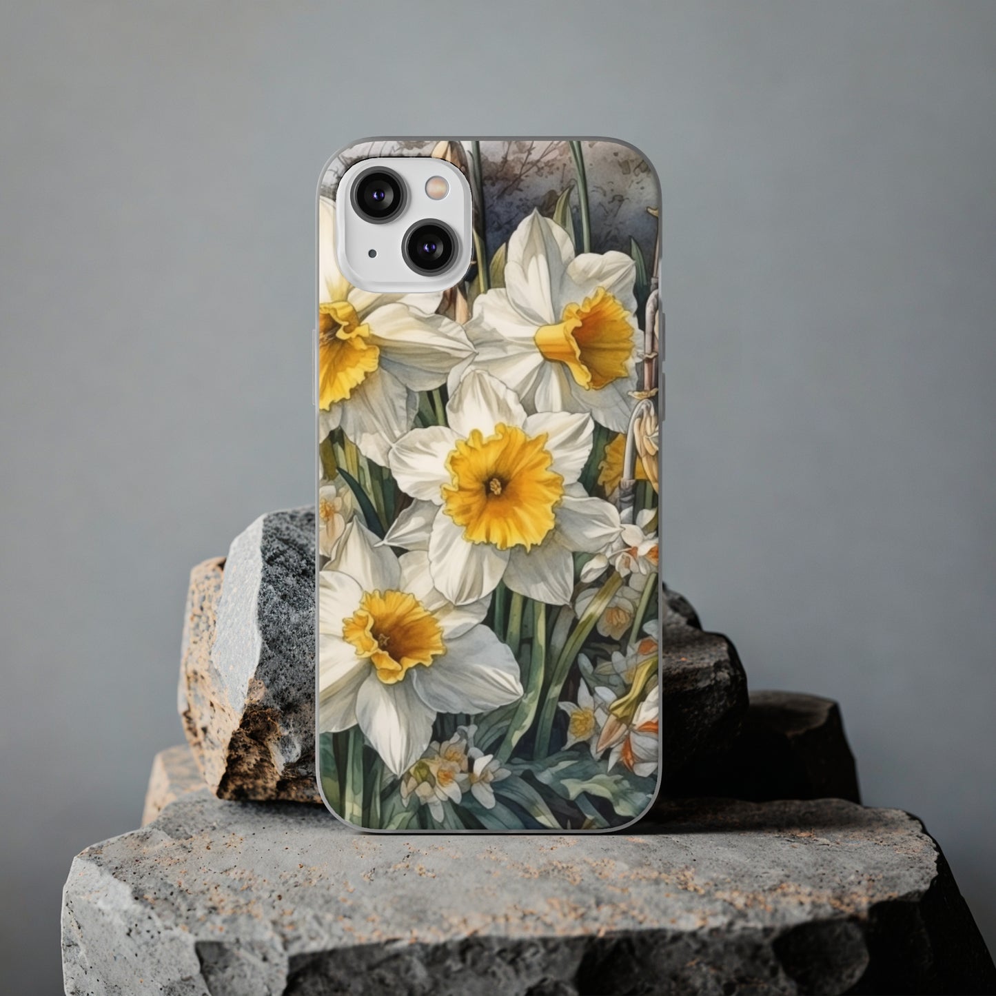 iPhone Flexi Case - Daffodil Spring Watercolor