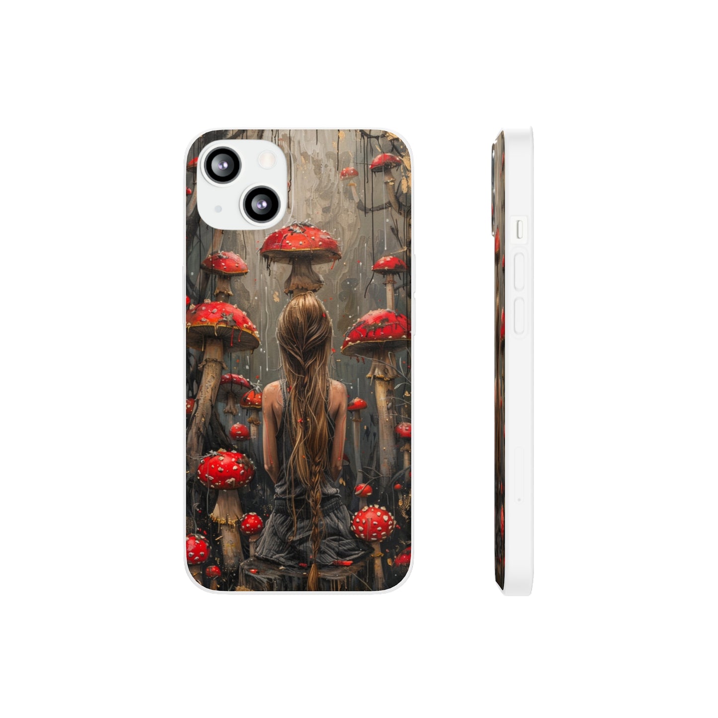 iPhone Flexi Case - Red Mushroom Girl