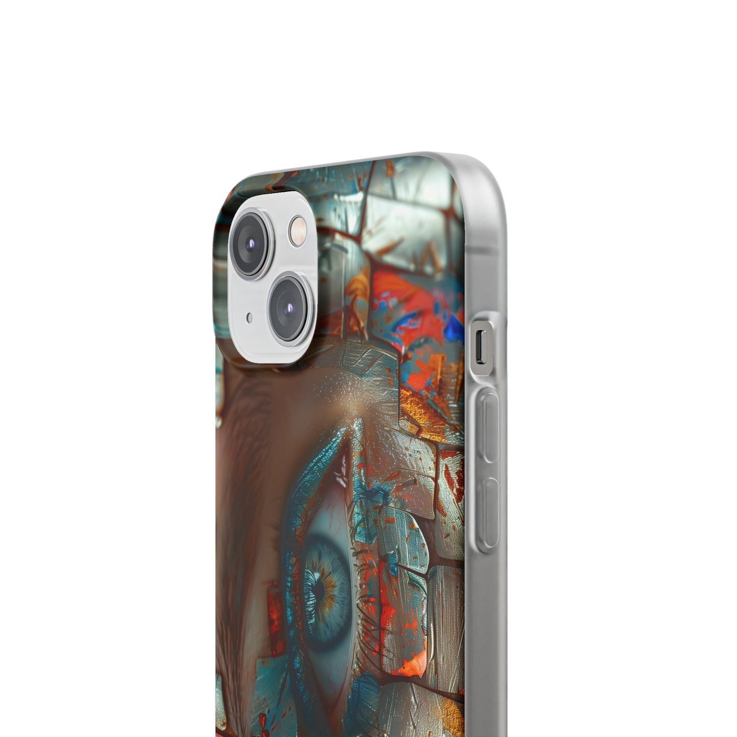 iPhone Flexi Case - Blue Eyed Woman Metal Scales