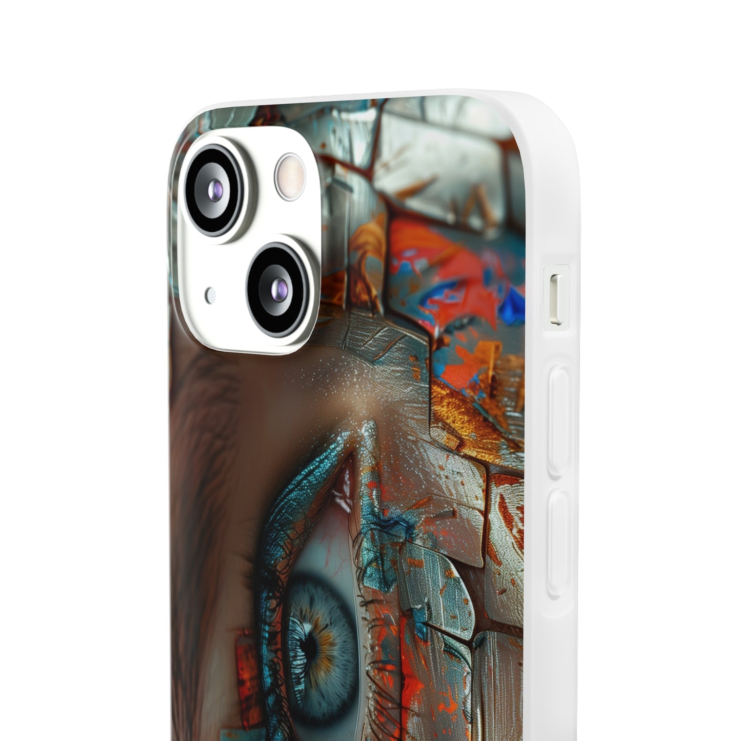 iPhone Flexi Case - Blue Eyed Woman Metal Scales