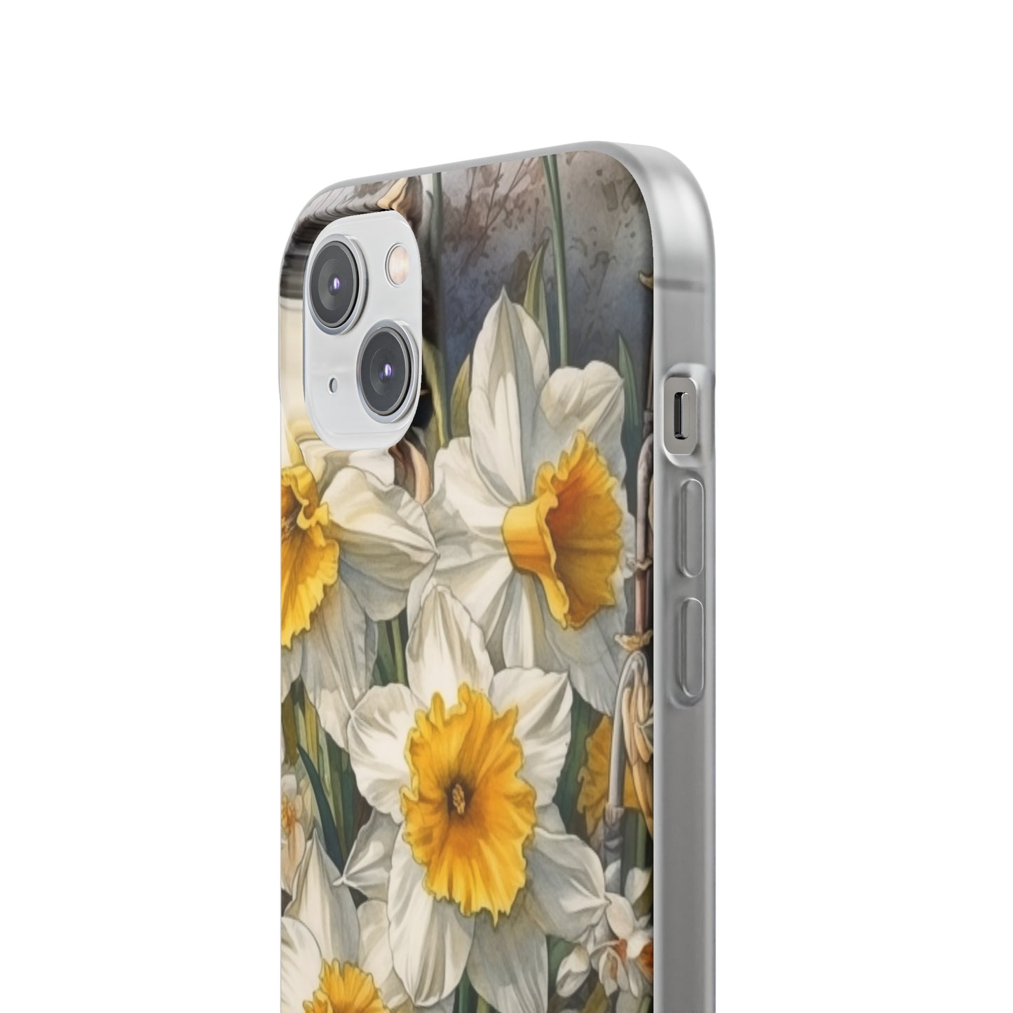 iPhone Flexi Case - Daffodil Spring Watercolor