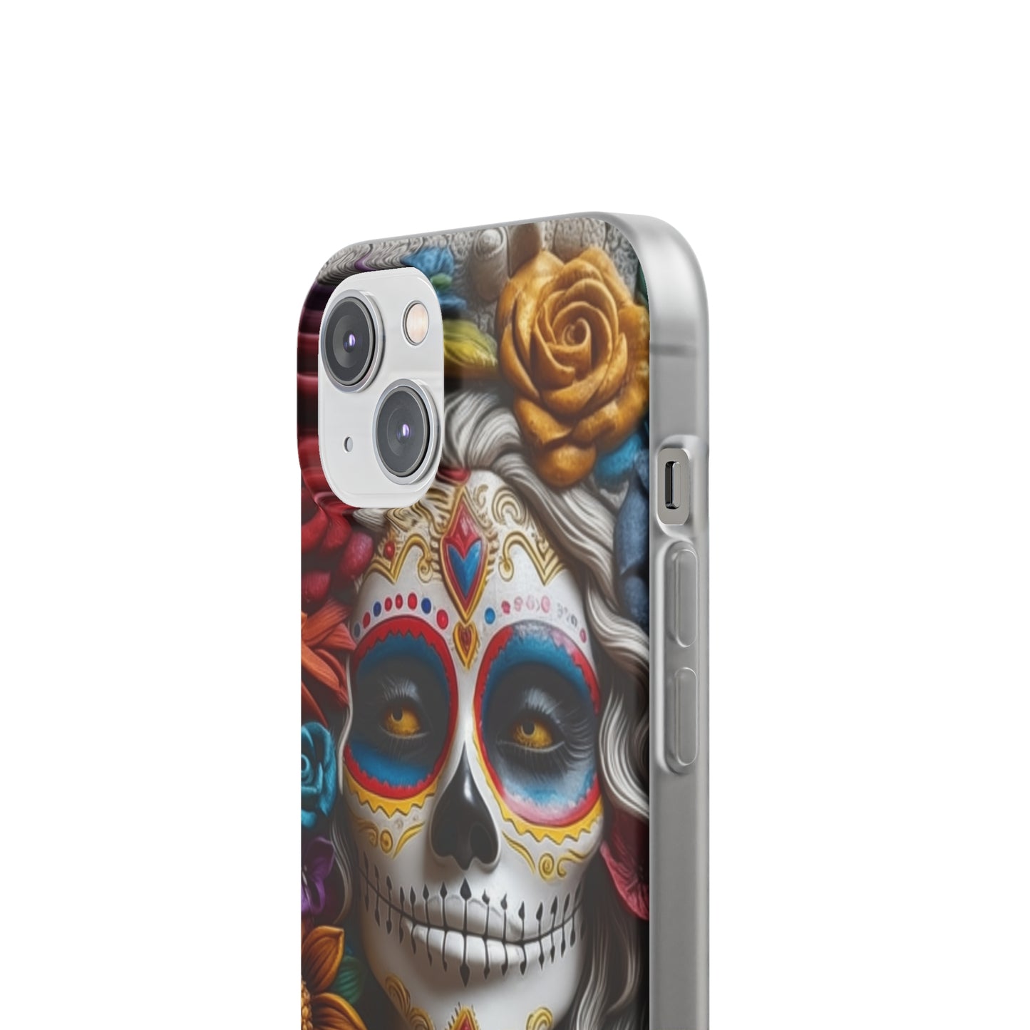 iPhone Flexi Case - Dia De Los Muertos Clay Art
