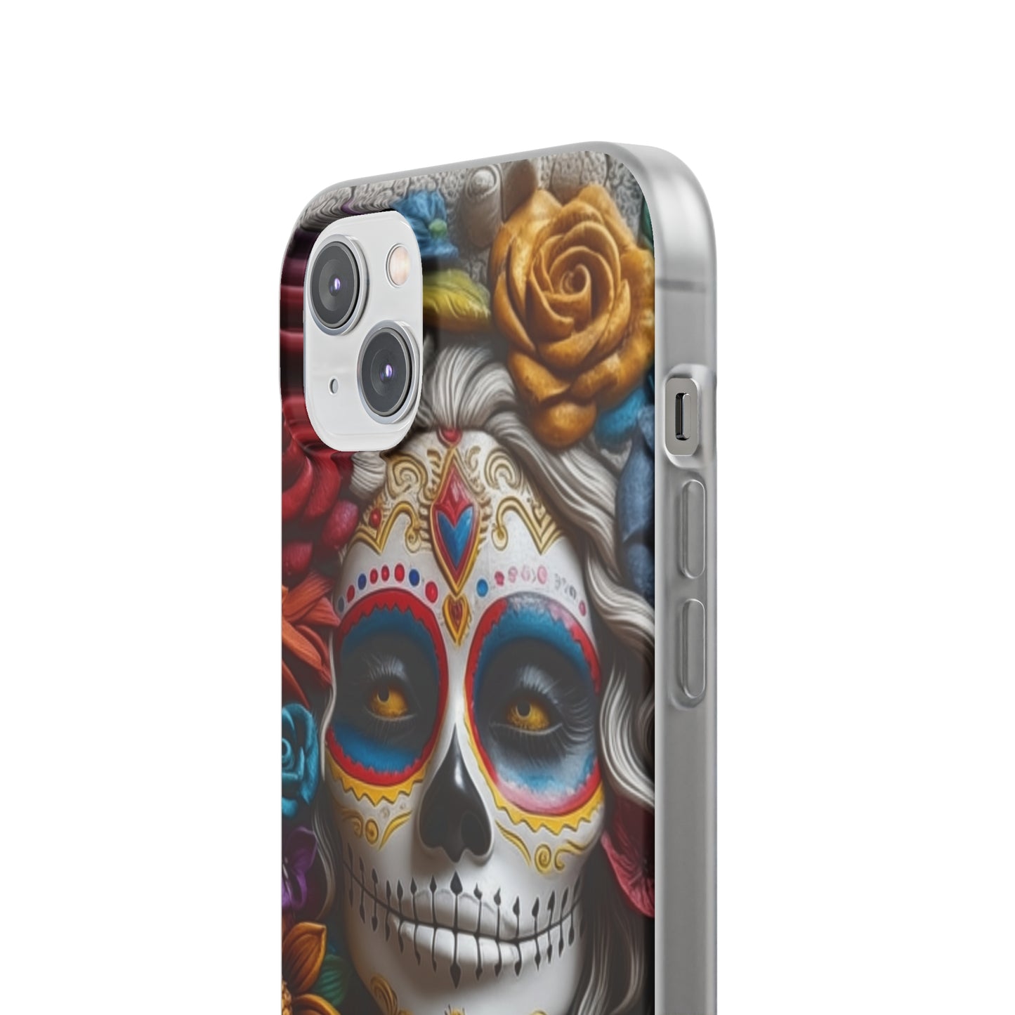 iPhone Flexi Case - Dia De Los Muertos Clay Art