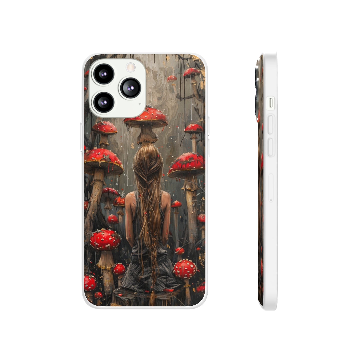 iPhone Flexi Case - Red Mushroom Girl