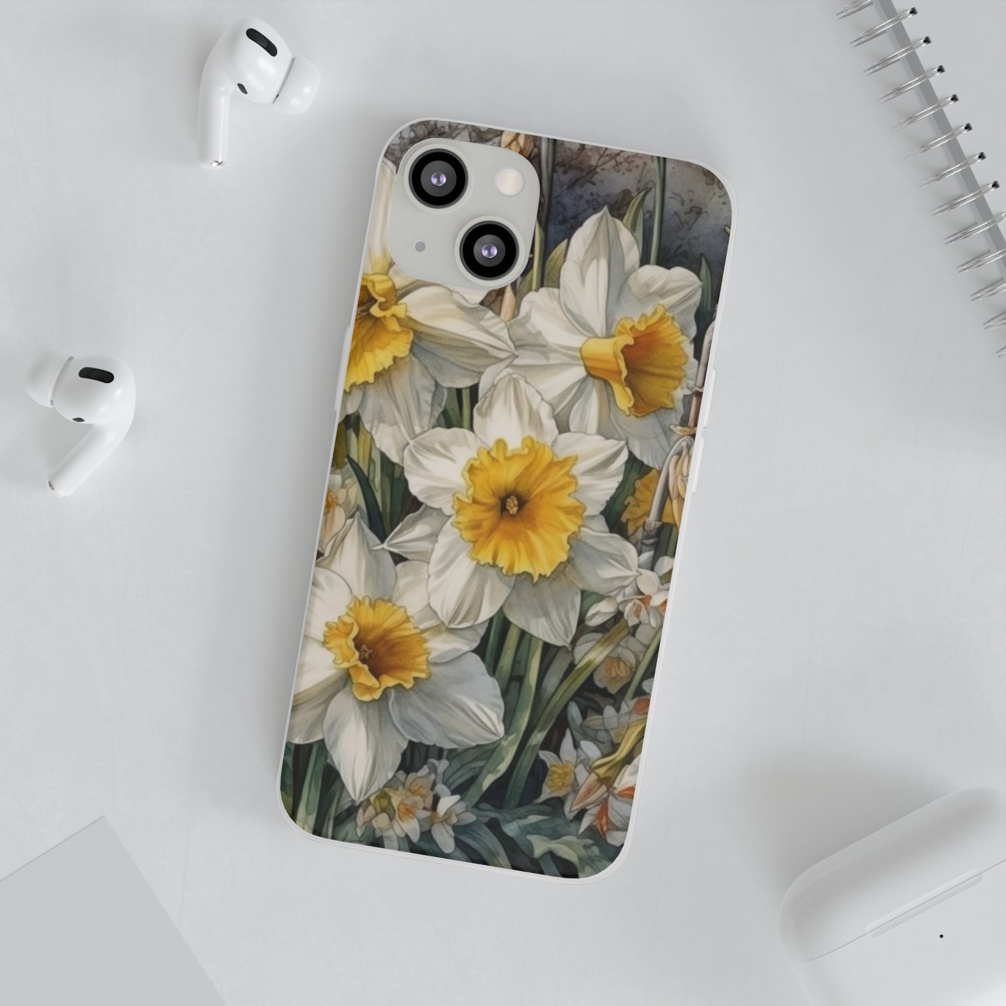 iPhone Flexi Case - Daffodil Spring Watercolor