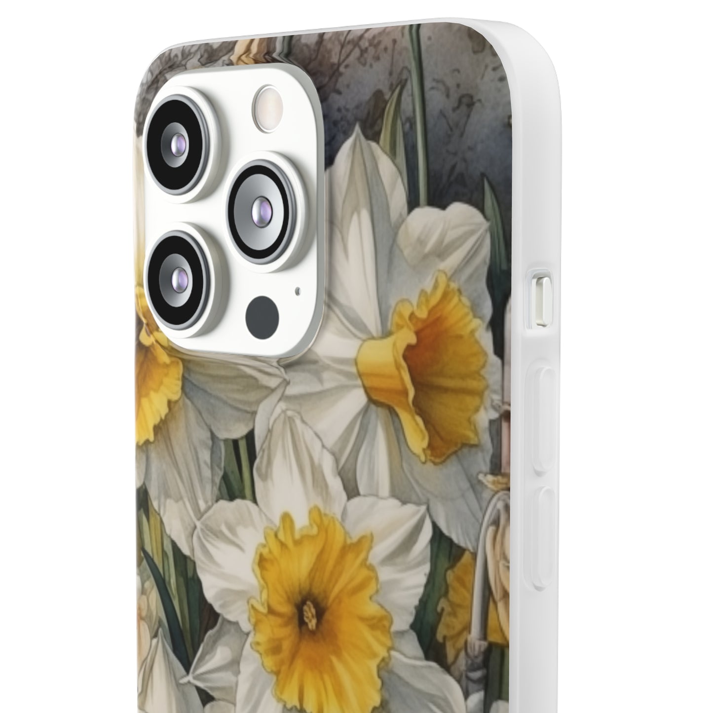 iPhone Flexi Case - Daffodil Spring Watercolor