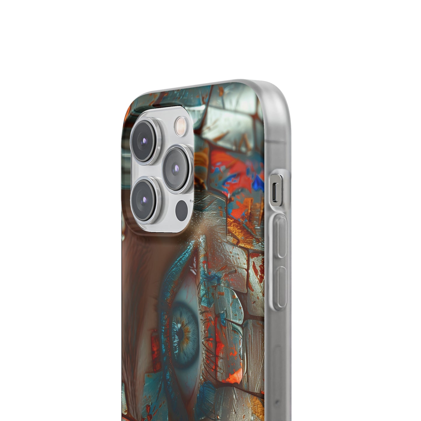 iPhone Flexi Case - Blue Eyed Woman Metal Scales