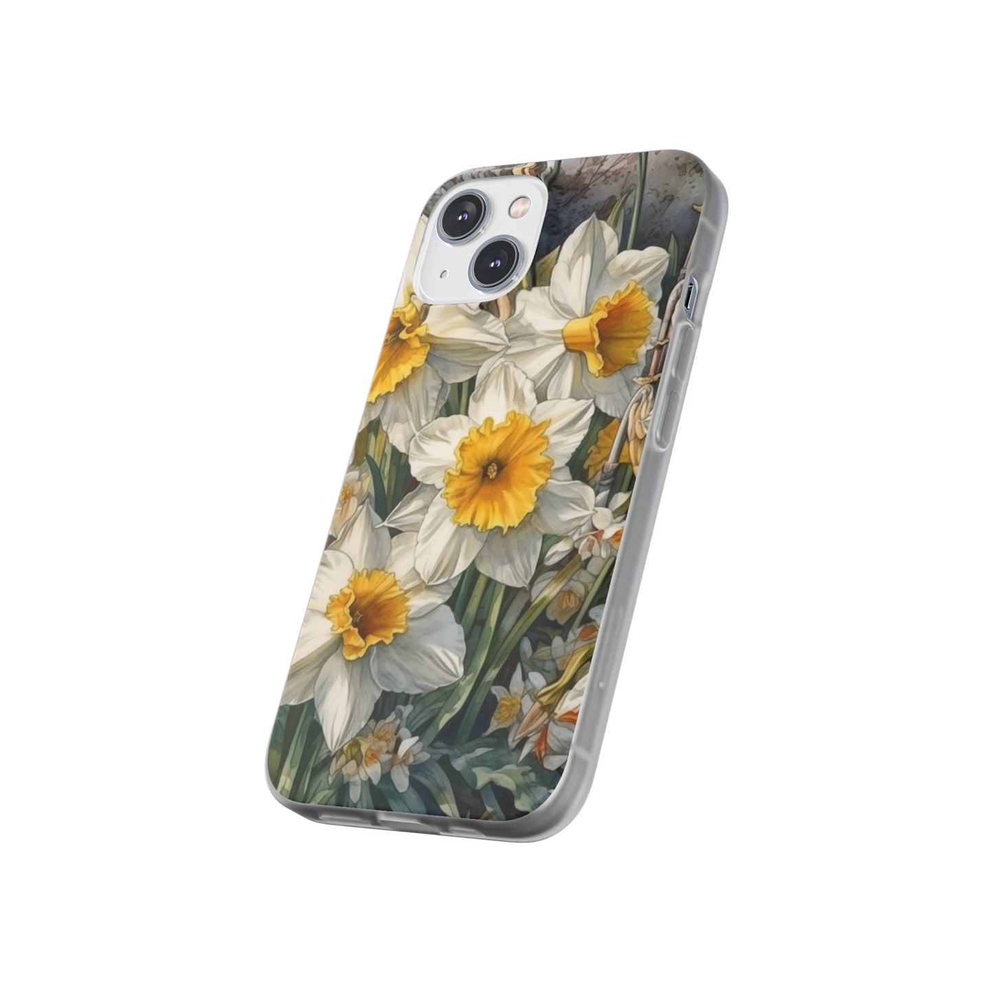 iPhone Flexi Case - Daffodil Spring Watercolor