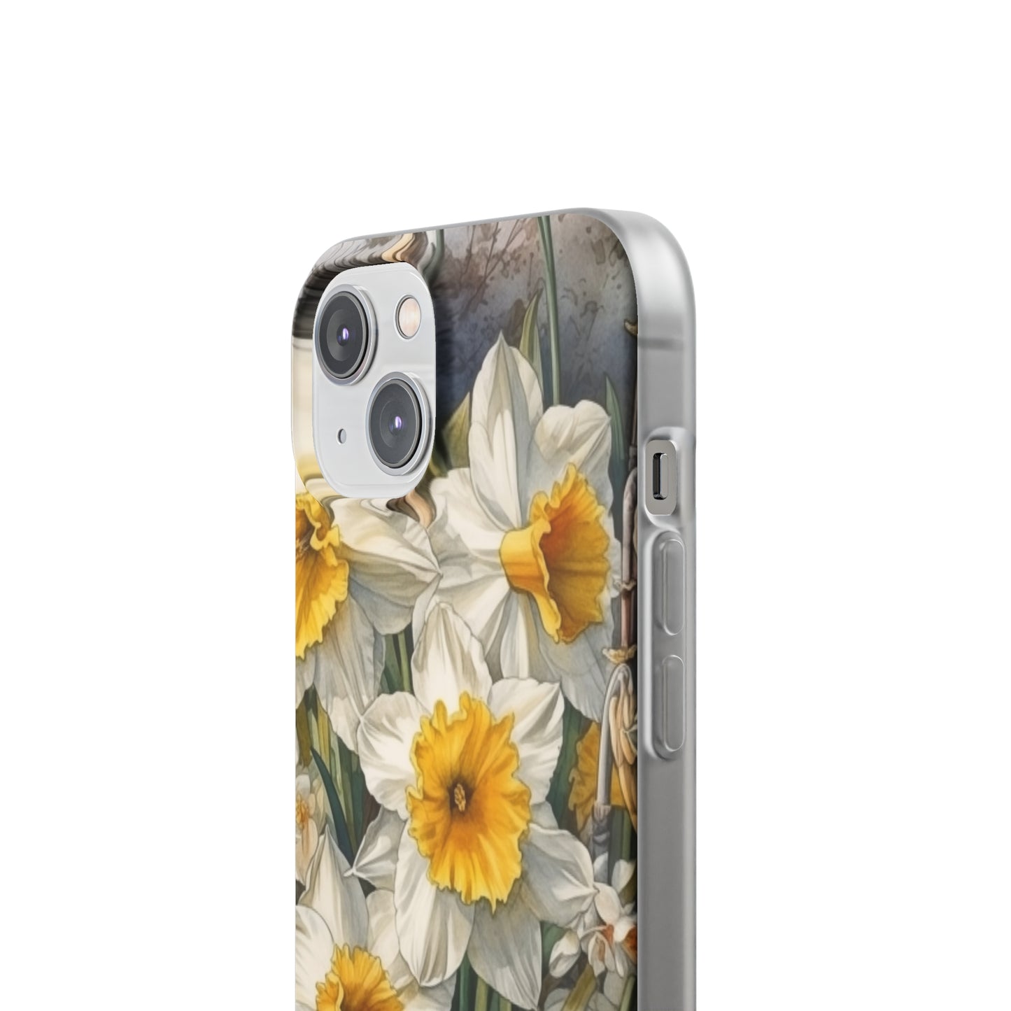 iPhone Flexi Case - Daffodil Spring Watercolor