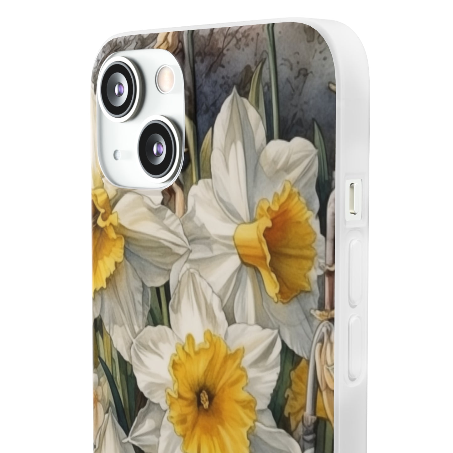 iPhone Flexi Case - Daffodil Spring Watercolor