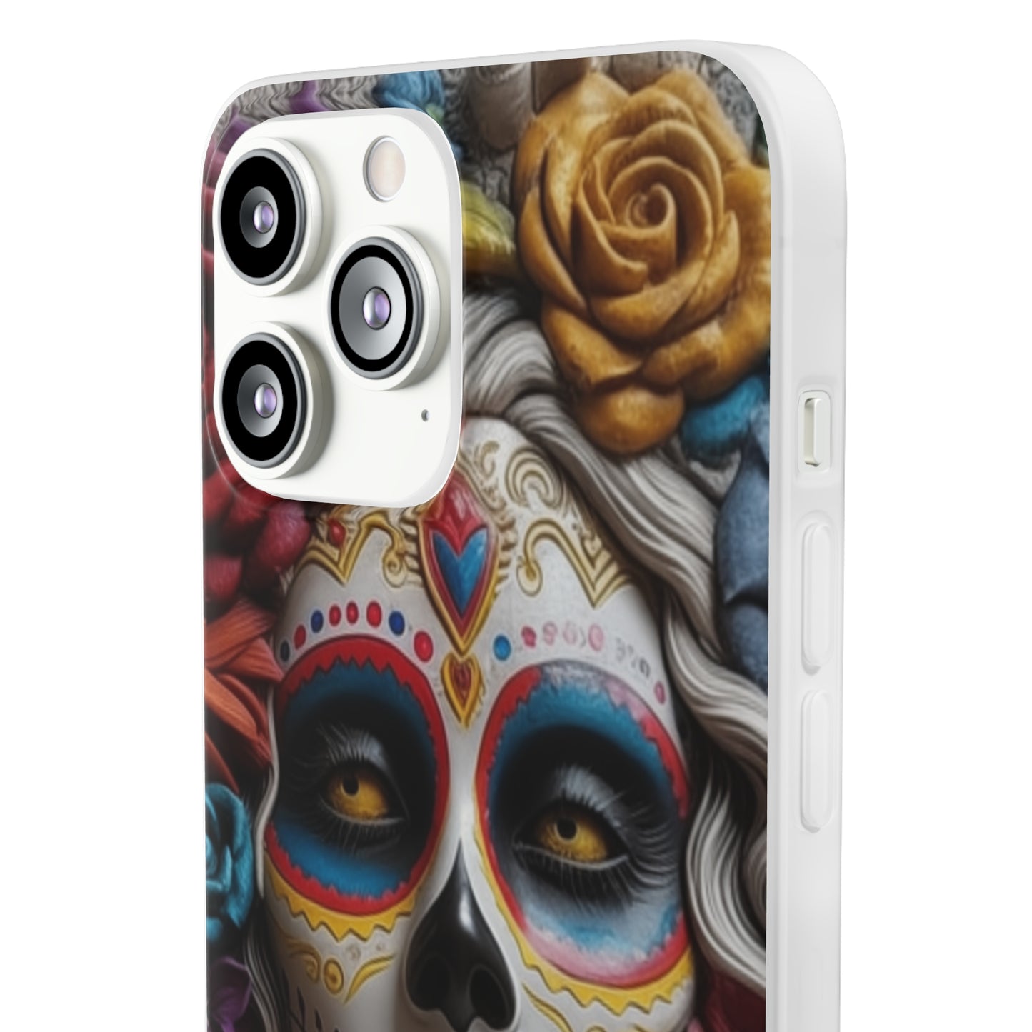 iPhone Flexi Case - Dia De Los Muertos Clay Art