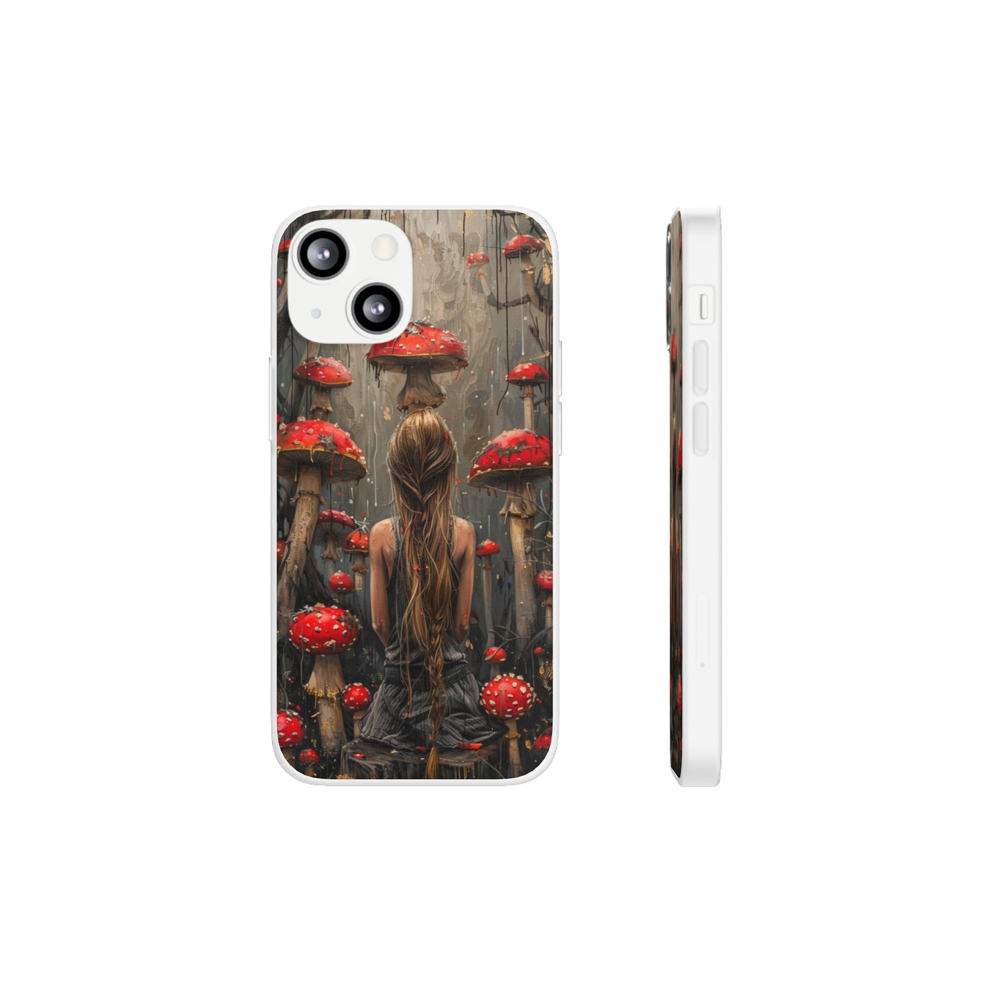 iPhone Flexi Case - Red Mushroom Girl