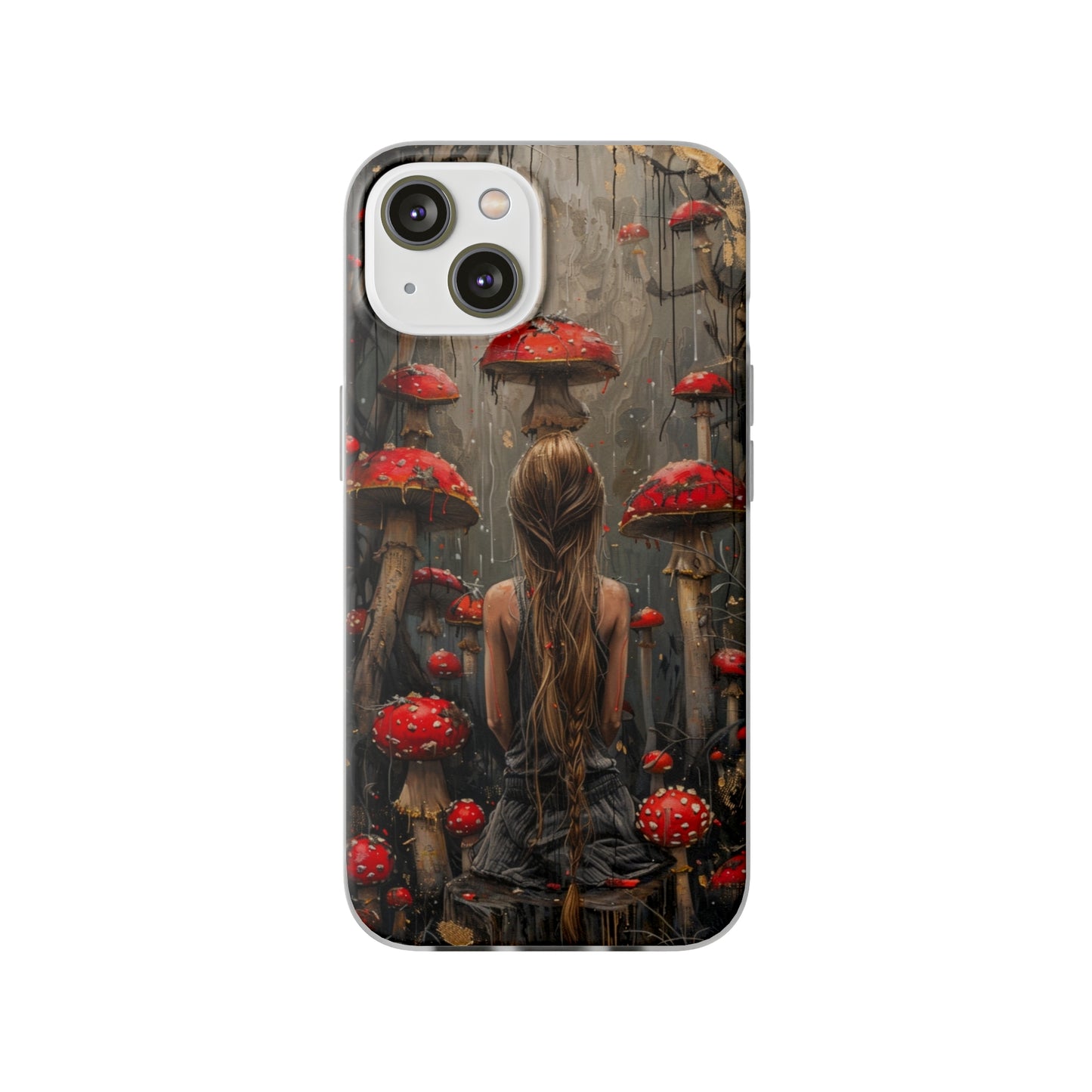 iPhone Flexi Case - Red Mushroom Girl