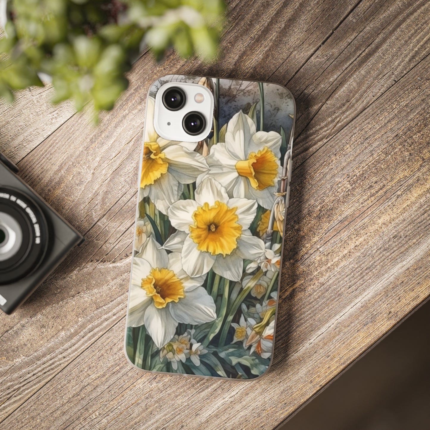 iPhone Flexi Case - Daffodil Spring Watercolor