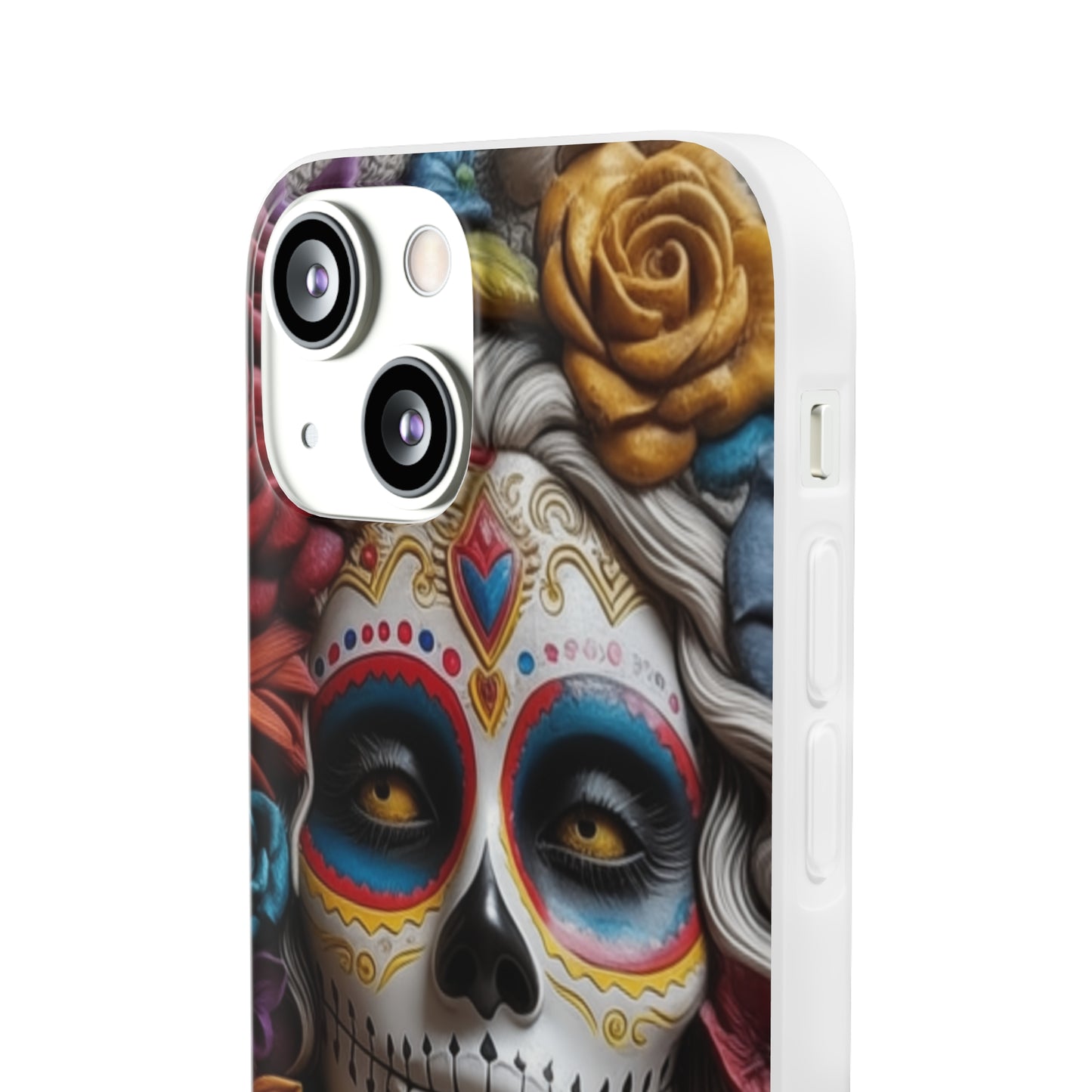 iPhone Flexi Case - Dia De Los Muertos Clay Art