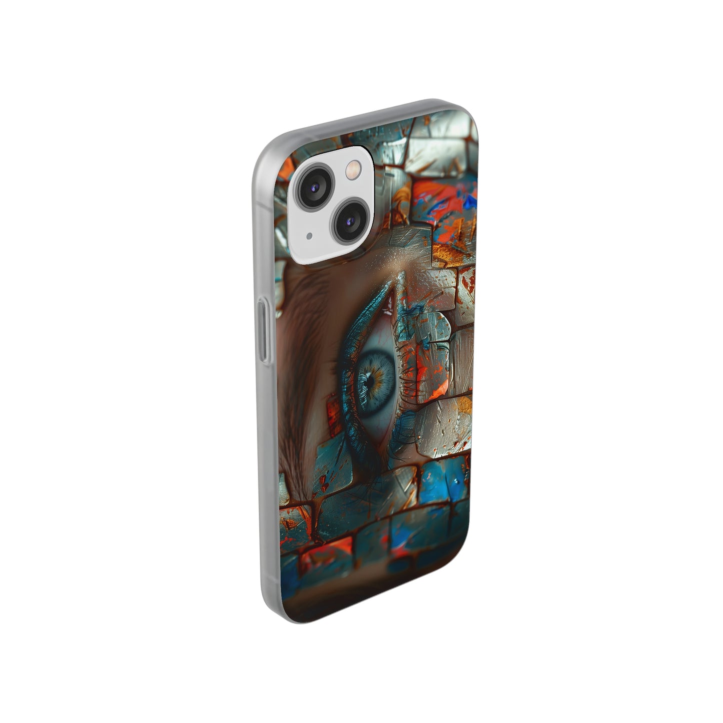 iPhone Flexi Case - Blue Eyed Woman Metal Scales