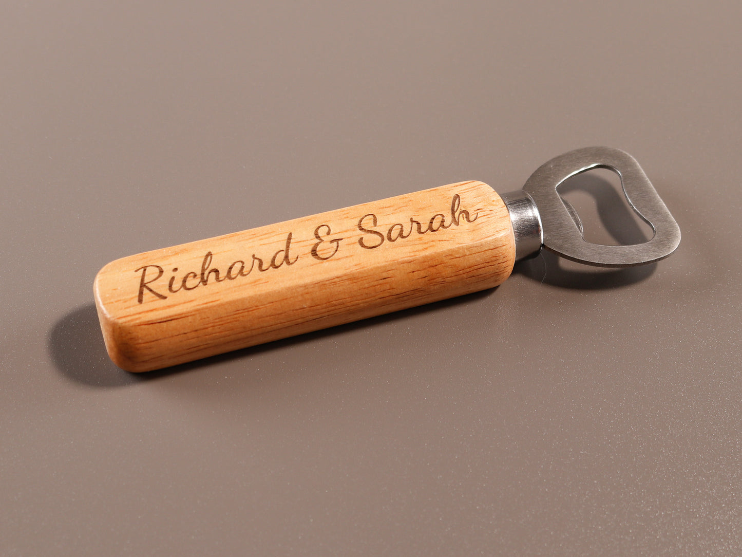 Personalized Bottle Opener, Wooden Bottle Opener Laser Engraved Gift For Him, Wedding Gift, Groomsmen Gift, Fathers Day Gift, Anniversary