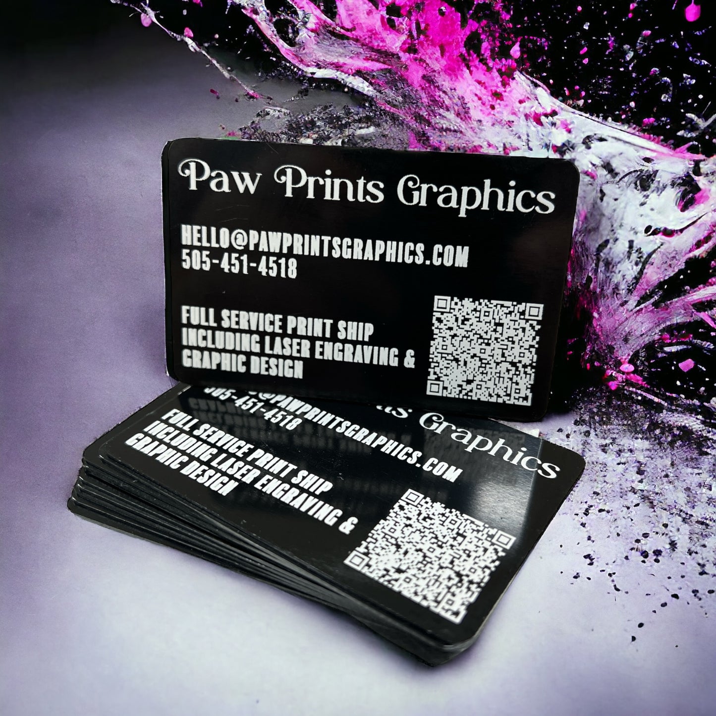 Black Heavy Metal Business Card