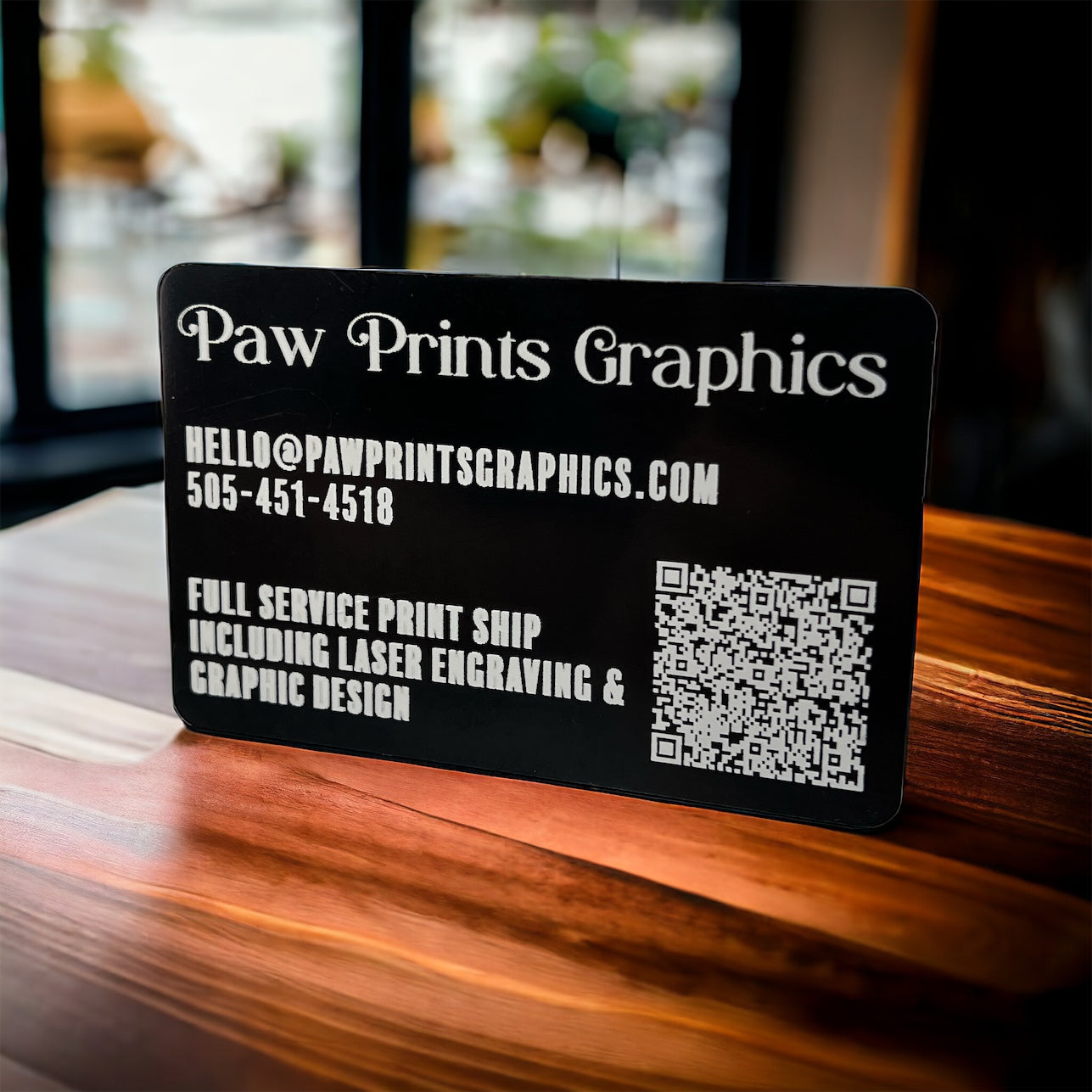 Black Heavy Metal Business Card