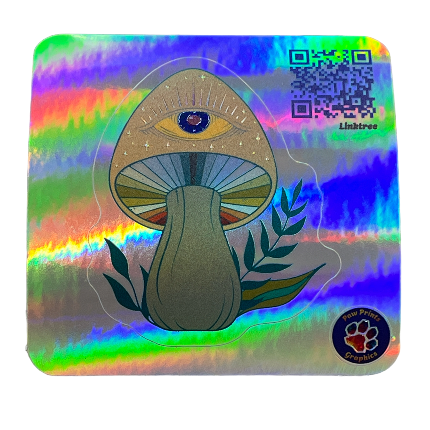 Psychedelic Enlightened Mushroom Sticker 2.5"